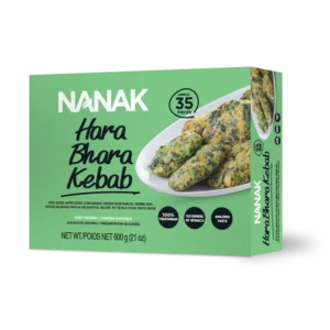Nanak Hara Bhara Kebab frozen vegetarian snack pack, 600g