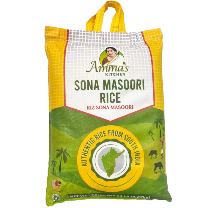 Sona Masoori Rice - Ammas Kitchen (20 Lb)