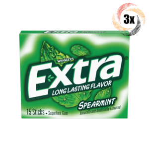 Wrigleys Spearmint Gum Extra Long Lasting package