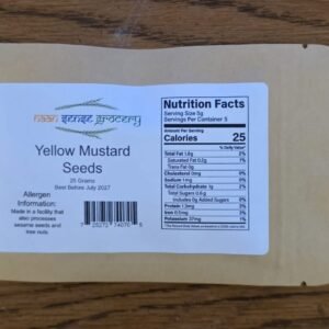 Yellow Mustard Seeds - Naan Sense Grocery (25g)
