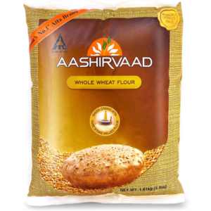 Aashirvaad Whole Wheat Flour(atta) - 4 lb (1.81 kg)