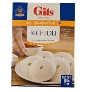 Gits Rice Idli Mix packaging for making traditional Indian rice idlis.