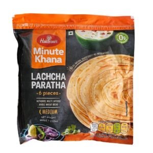 Haldirams Lachcha Paratha, a traditional Indian flatbread, flaky and ready to cook.