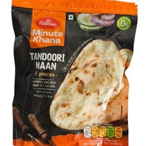 Haldirams Tandoori Naan bread package, 400 grams.