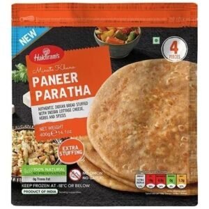 Haldirams Paneer Paratha package featuring authentic Indian flavor.