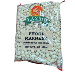 Laxmi Phool Makhana 400g pack, a healthy snack made from fox nuts.