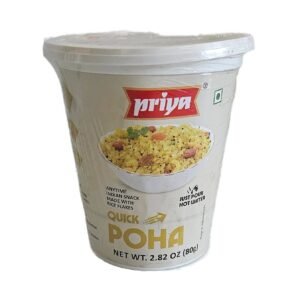 Priya Quick Poha Cup 80 Gm ready-to-eat meal packaging