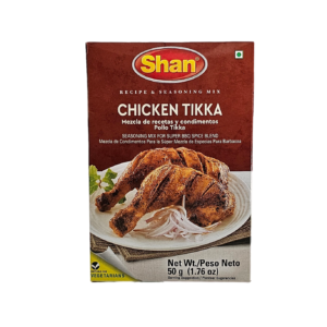 Shan Chicken Tikka Masala spice mix packet, 50 grams.