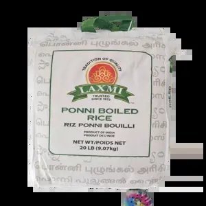 Laxmi Ponni Boiled Rice 20 lb package
