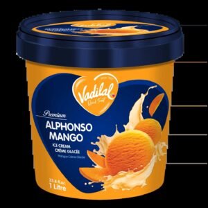 Alphonso Mango Ice Cream - Vadilal (1 Ltr)