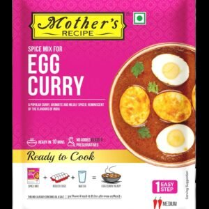 Mothers Recipoe Egg Curry Spice Mix packaging with vibrant colors