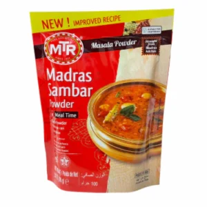 MTR Madras Sambhar Powder packaging showcasing authentic South Indian spices