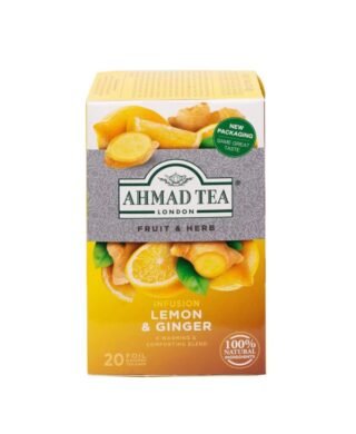 Fruit And Herb Tea ( Lemon And Ginger ) - Ahmad Tea (20 Foil)