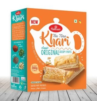Haldirams Khari Puff Original biscuits in a 400g pack