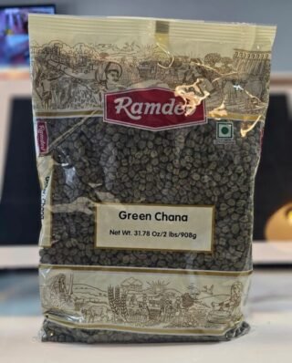 2lb pack of Green Chana by Ramdev, a nutritious legume option