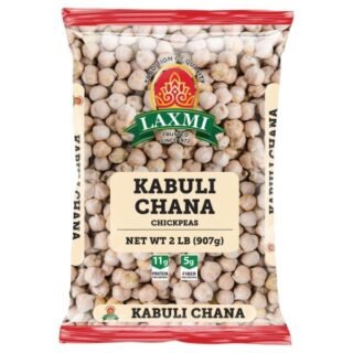 Laxmi Kabuli Chana 2 Lb package, high-quality chickpeas for healthy meals.