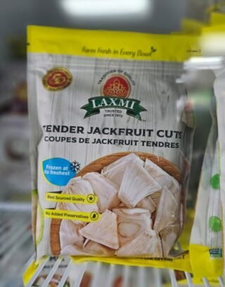 Frozen tender jackfruit cuts in a 300g pack from Laxmi