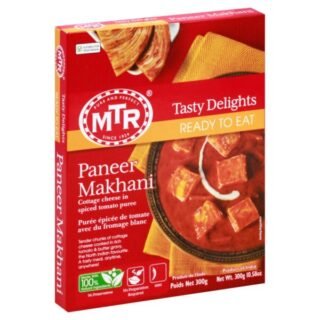 MTR Paneer Makhani 300g pack featuring creamy tomato sauce and paneer.