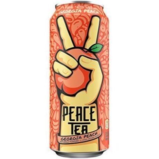 Can of Peace Tea in Peach Flavor, 16 Oz, refreshing beverage