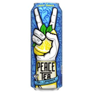 Can of Peace Tea Lemon Flavored beverage, 16 Oz size
