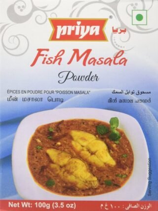 Priya Fish Masala spice blend for enhancing seafood dishes