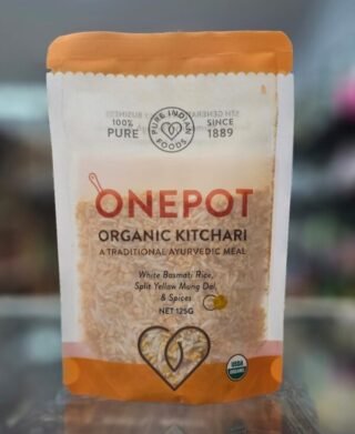 Organic white Basmati rice for making Kitchari with yellow Mung Dal.