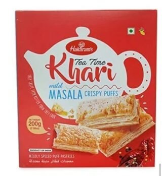 Haldirams Khari Masala Puff 400gm pack with spicy snack