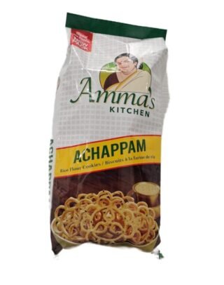 Ammas Kitchen Achappam 200 gm packet showcasing traditional South Indian snacks.