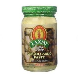 Laxmi Ginger & Garlic Paste in an 8 Oz jar