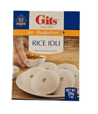 Gits Rice Idli Mix packaging for making traditional Indian rice idlis.