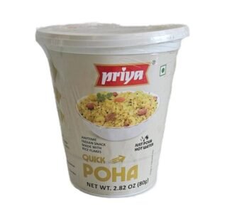 Priya Quick Poha Cup 80 Gm ready-to-eat meal packaging