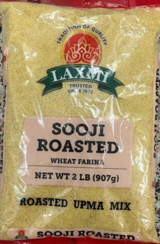 Laxmi Roasted Sooji 2Lb package with high-quality grains for nutritious meals