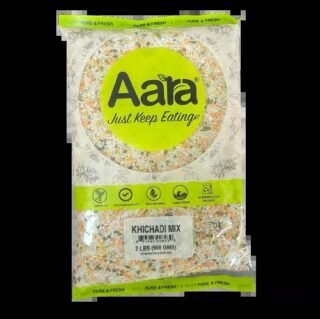 Aara Khichdi Mix 2 Lb package featuring a blend of rice and spices for a healthy meal.