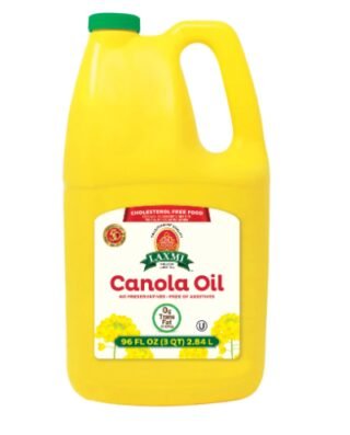 Laxmi Canola Oil 96 Oz bottle for cooking and frying
