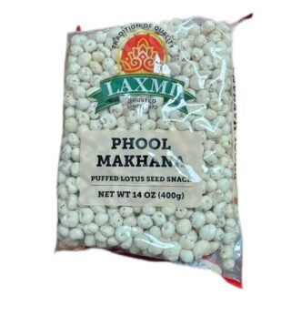 Laxmi Phool Makhana 400g pack, a healthy snack made from fox nuts.