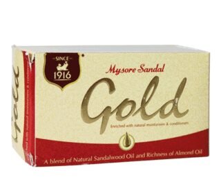 Mysore Sandal Gold Soap bar, 125g, for radiant and smooth skin