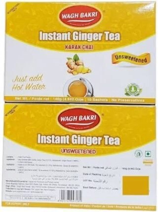 Wagh Bakri Instant Ginger Tea Karak Chai Unsweetened packaging