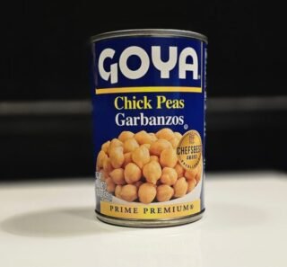 Can of GOYA Chick Peas Garbanzos, a versatile ingredient for healthy meals