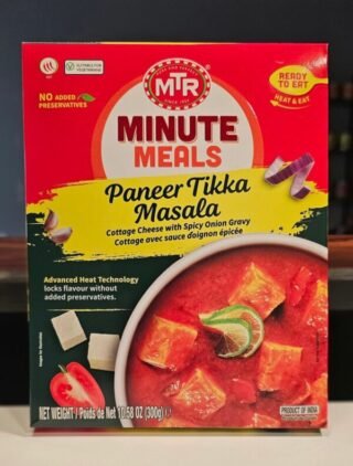 MTR Paneer Tikka Masala dish with soft paneer cubes in spicy sauce