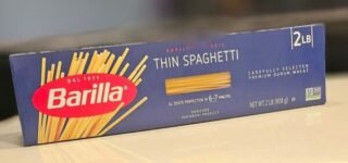 Barilla Thin Spaghetti pasta in a 2lb package