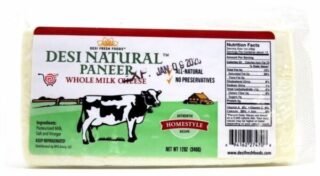 12oz pack of fresh Desi Paneer for cooking and grilling