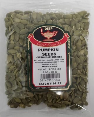 High-quality deep pumpkin seeds in a bowl, ideal for snacking and baking.