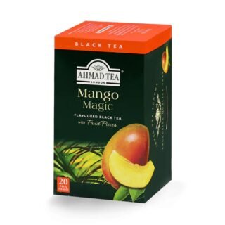 Mango Magic Black Tea by Ahmad Tea in foil packaging