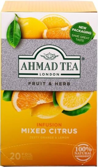 Ahmad Tea Fruit and Herb Infusion with Mixed Citrus in a pack of 20 foils