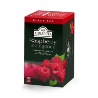 Raspberry Black Tea by Ahmad Tea in foil packaging