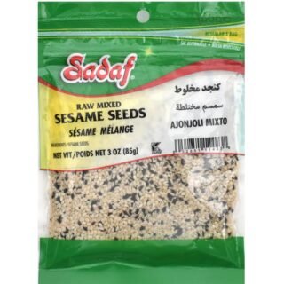 Sadaf mixed sesame seeds in a 85g package