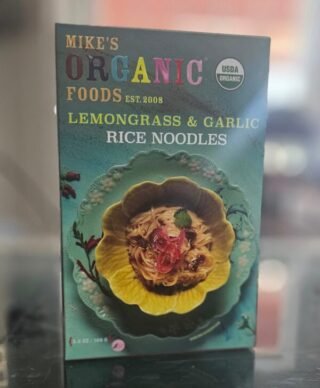 Lemongrass and garlic rice noodles from Mike's Organic Curry Love noodle kit
