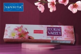 Nandita Floral Valley incense sticks in a serene setting