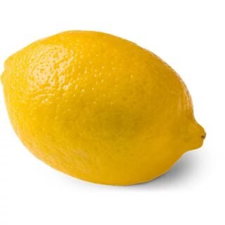 Fresh lemon fruit with vibrant yellow skin