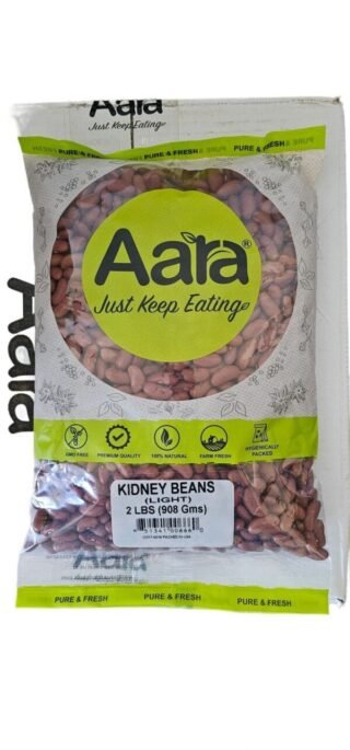 Aara Kidney Beans Rajma Light 2 Lb pack on a white background